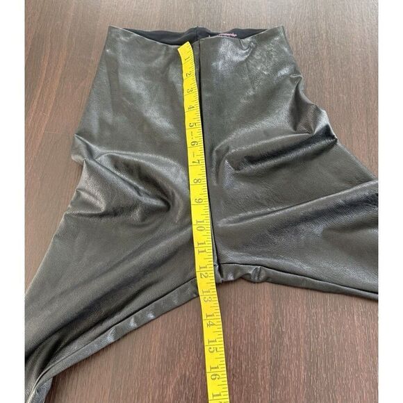 Commando Small Perfect Faux Leather Leggings Black Pleather Moto High Rise Tight - Picture 5 of 6
